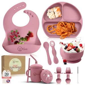 6-8-Pcs Baby Silicone Tableware Set